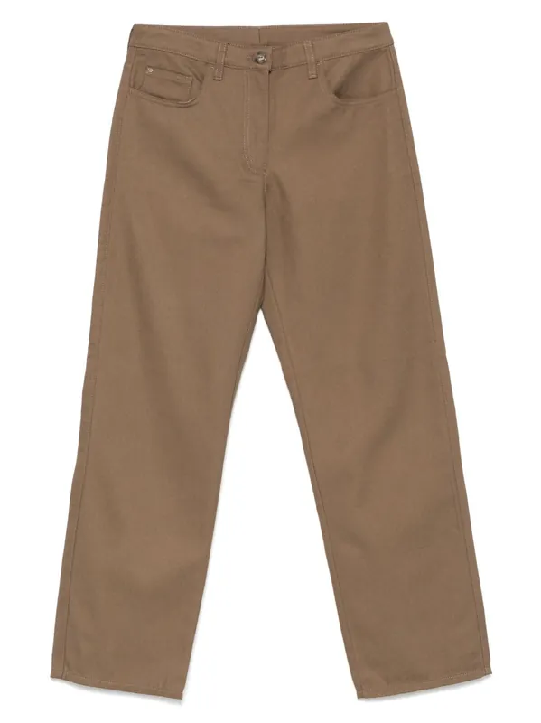 Organic Cotton Trousers - Emporio Armani