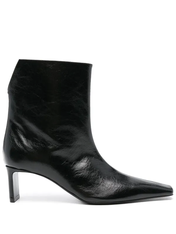 Ona Leather Ankle Boots - Khaite