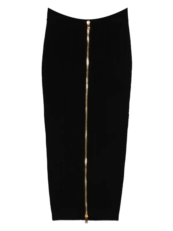 Buttoned Long Skirt - Balmain
