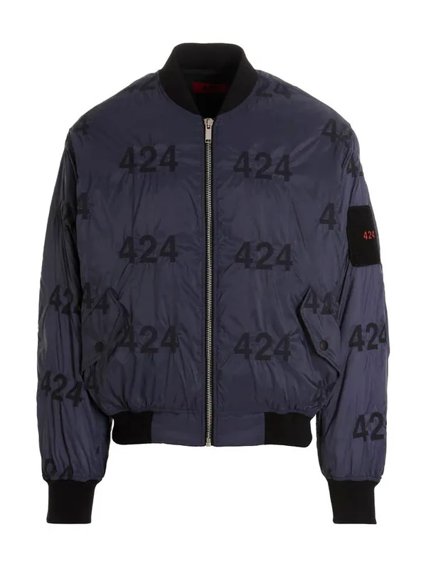 Reversible Logo Bomber Jacket. Puffer Jackets Multicolor - 424