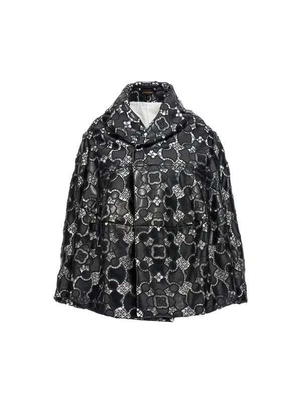 Lace Laser Jacket Casual Jackets, Parka White/Black - Comme Des Garçon