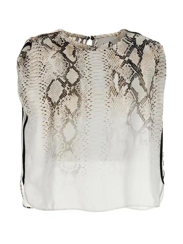 Snake Shirt And Blouse Multicolor - Nude