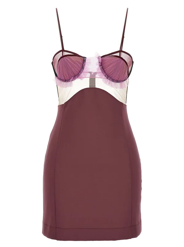 Explosive Flower Bra Dresses Purple - Nensi Dojaka