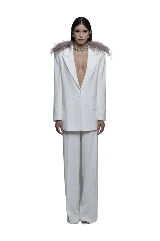 Tailleur Area Ivory Rose - The Archivia