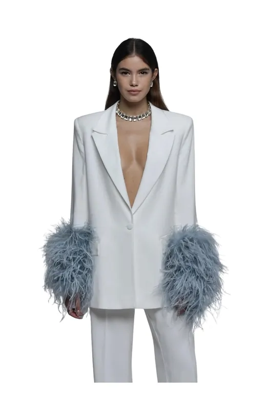 Blazer Double Ivory Ice - The Archivia