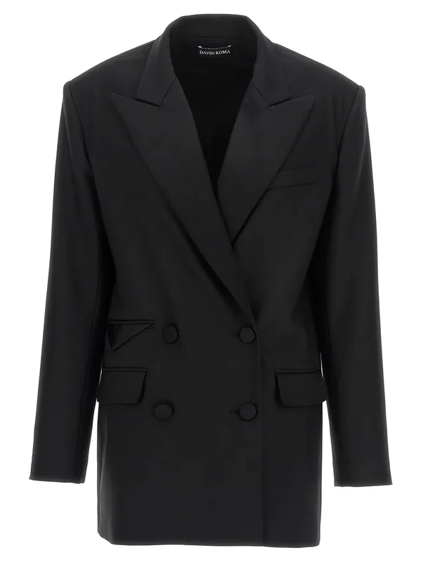 Tailored Tuxedo Blazer And Suits Black - David Koma