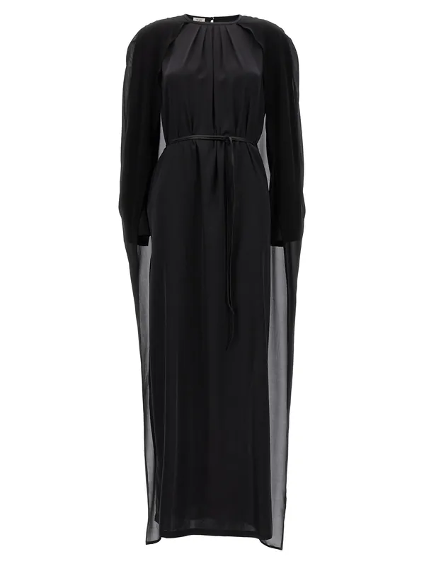 Cape Dress Dresses Black - Di.La3 Pari'
