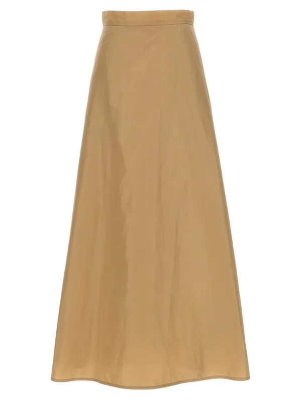 Long Flared Skirt Skirts Beige - Jil Sander
