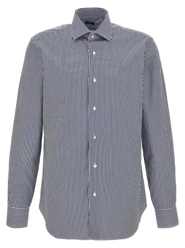 Striped Shirt Shirt And Blouse Blue - Barba
