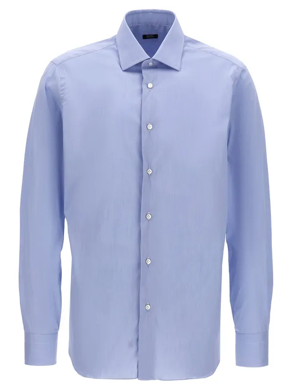 Poplin Shirt Shirt And Blouse Light Blue - Barba