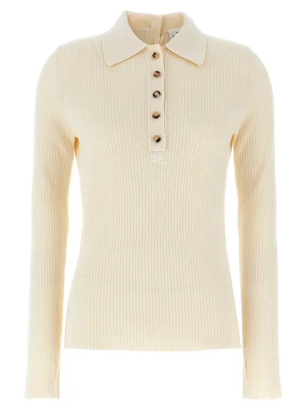 Multi-Buttons Sweaters And Cardigans White