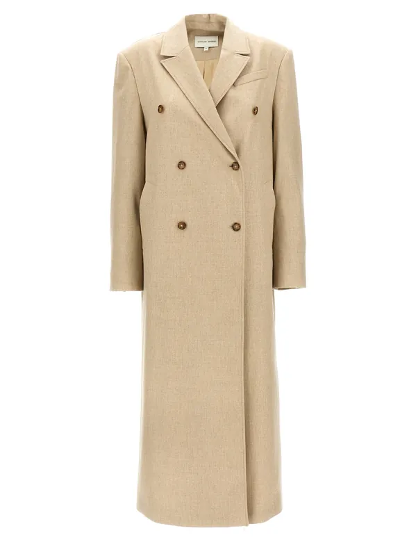 Zeno Coats And Trench Coats Beige - Loulou De Saison