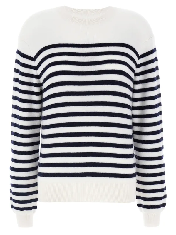 Viola Sweaters And Cardigans White/Black - Khaite