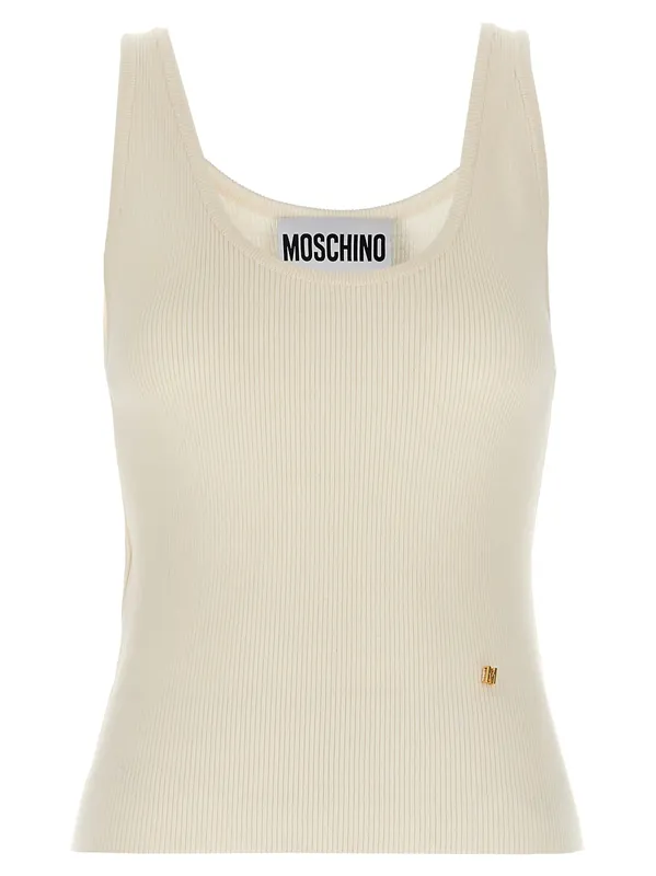 Knit Top Tops White - Moschino