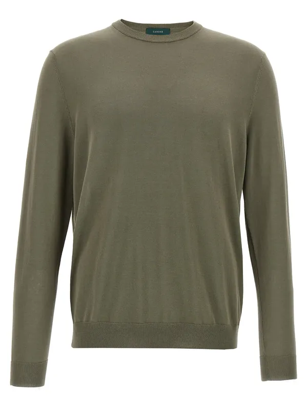 Cotton Sweater Sweaters And Cardigans Green - Zanone