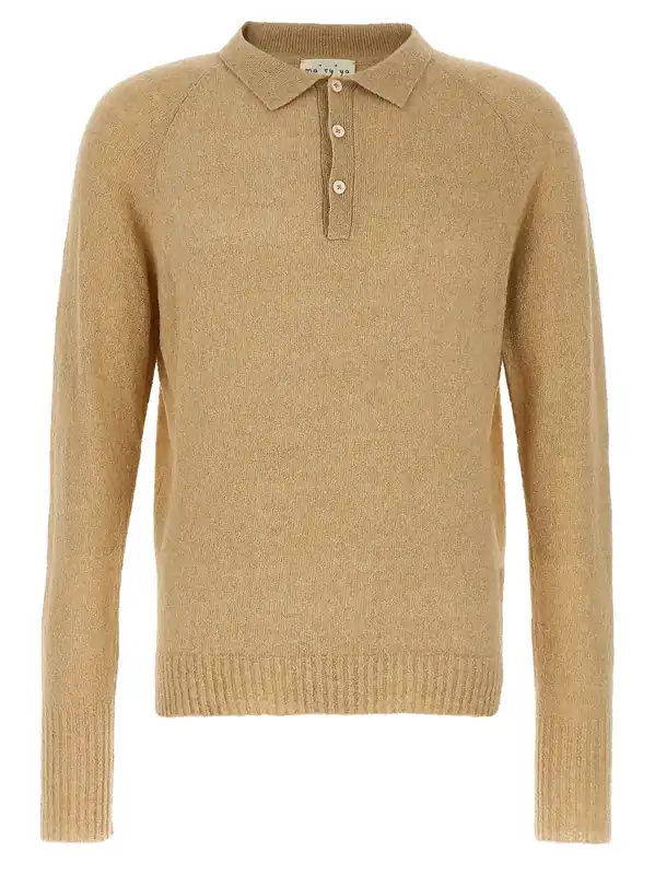 Bouclé Cotton Shirt Polo Beige - Ma'Ry'Ya