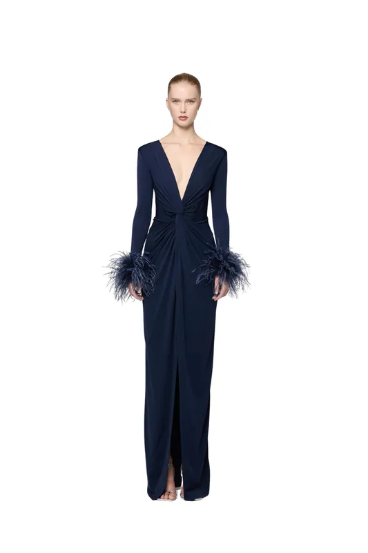 Amber Ares Blue Dress - The Archivia