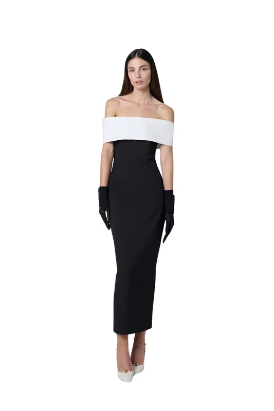 Rever Black Dress - The Archivia