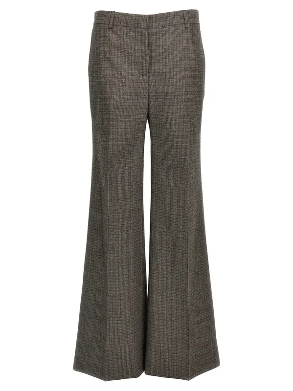 Houndstooth Foot Pants Gray - Stella McCartney