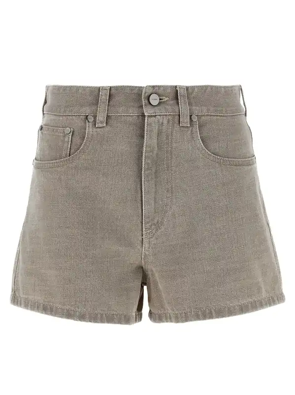 Fendi Stamp 1925 Bermuda And Short Beige