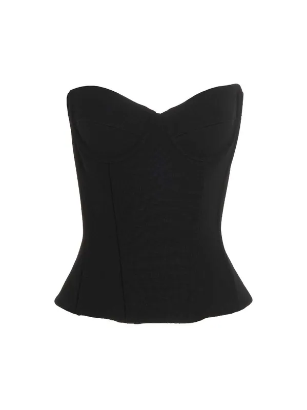 Bustier Top Tops Black - Balenciaga