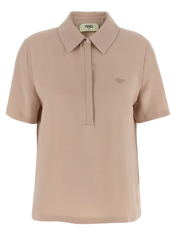 Silk Shirt Polo Pink - Fendi