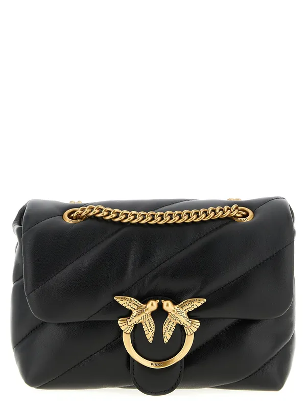 Mini Love Puff Crossbody Bags Black - Pinko