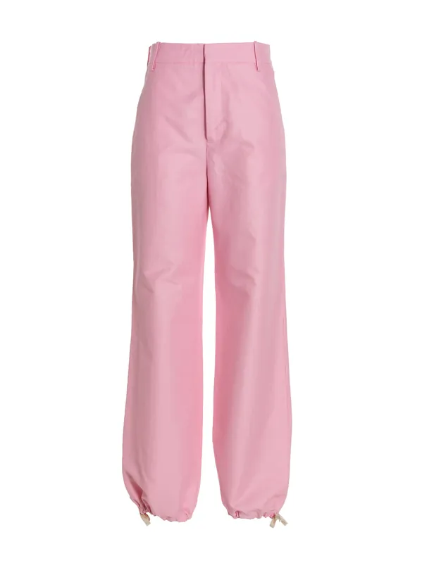 Logo Embroidery Pants Pink - Marni