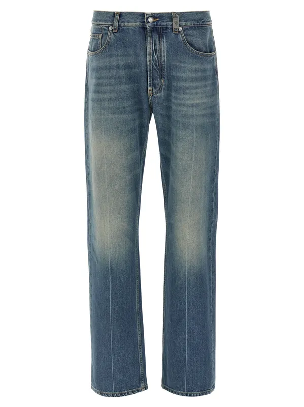 Skull Jeans Blue - Alexander McQueen