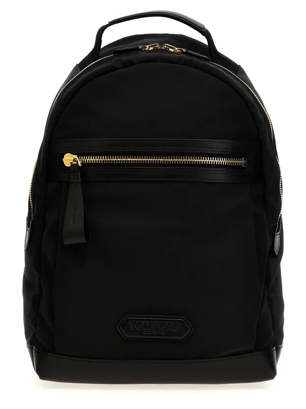 Logo Backpack Backpacks & Travels Black - Tom Ford
