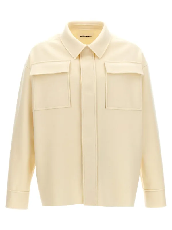 Cloth Shirt Shirt And Blouse White - Jil Sander