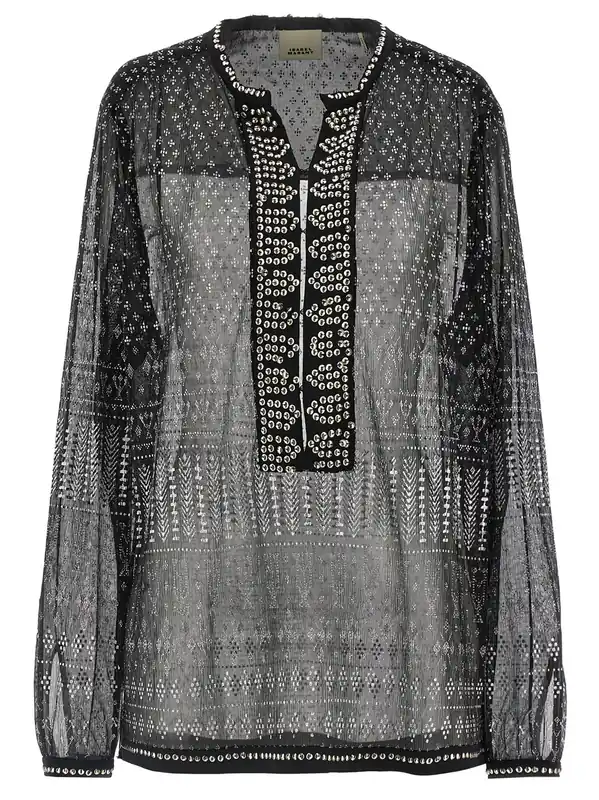 Nickie Shirt And Blouse Black - Isabel Marant