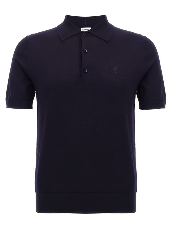 Wool Shirt Polo Blue - Burberry