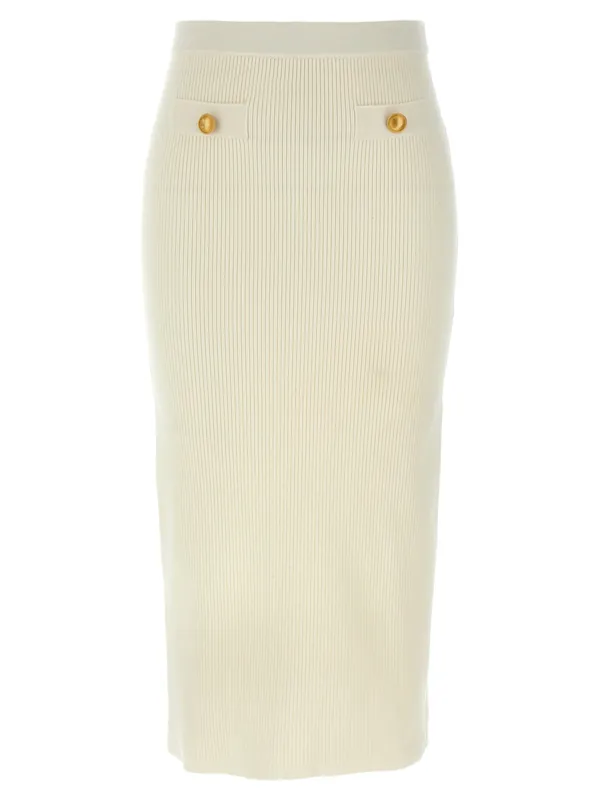 Midi Skirt Skirts White - Alessandra Rich
