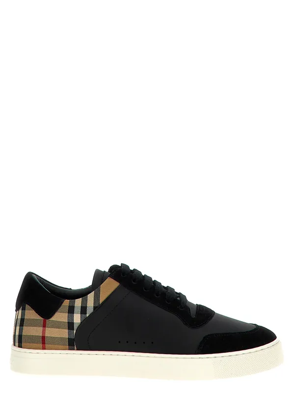 Check Insert Sneakers Black - Burberry
