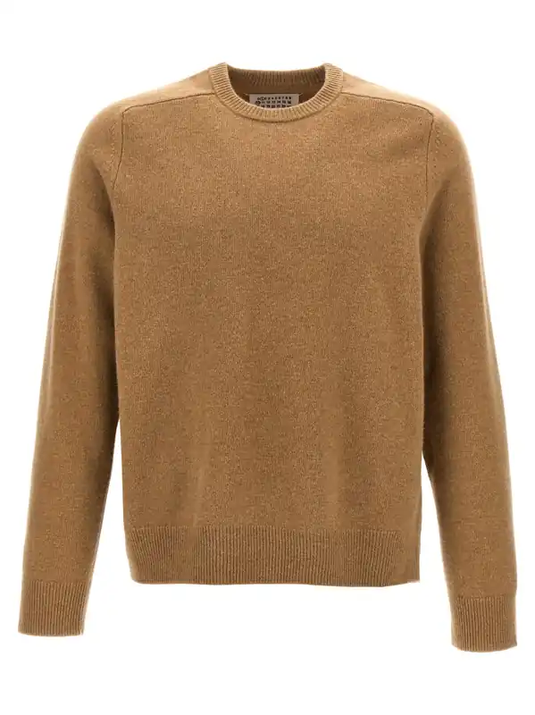 Wool Sweater Sweaters And Cardigans Beige - Maison Margiela