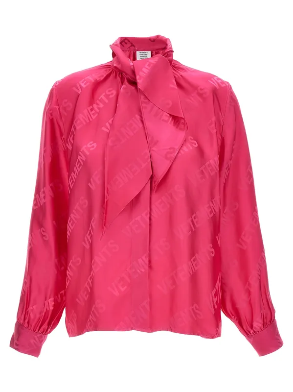 Monogram Shirt And Blouse Fuchsia - Vetements