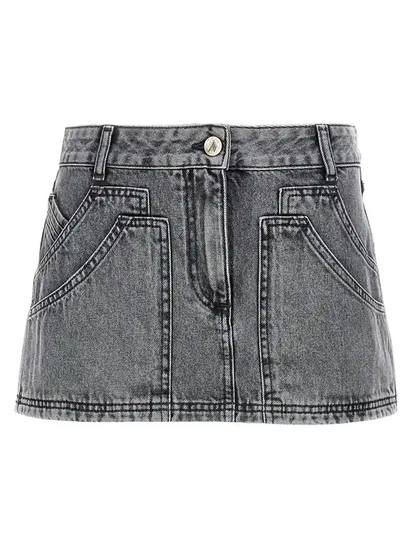 Multipocket Mini Skirt Skirts Gray - The Attico