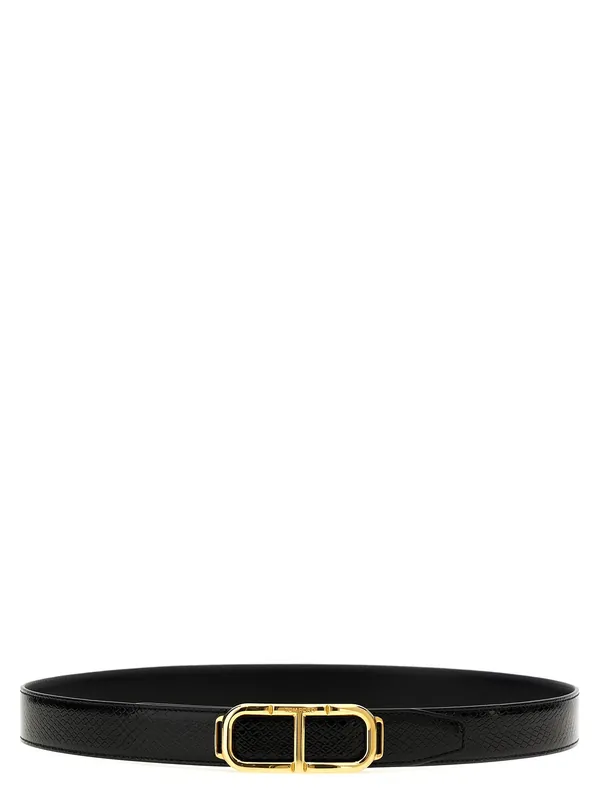 Logo Reversible Belt Belts Black - Tom Ford