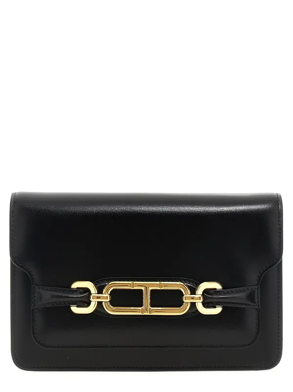 Small Leather Crossbody Bag Crossbody Bags Black - Tom Ford