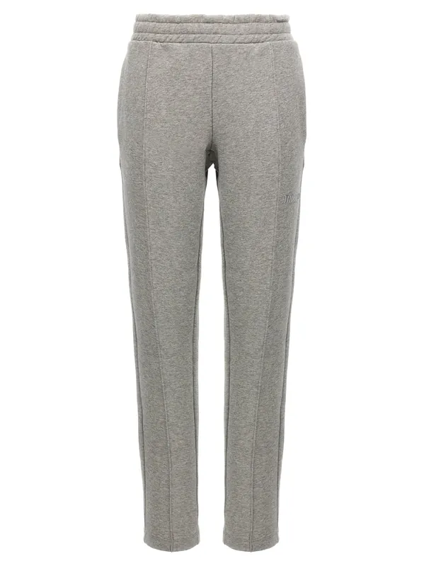 Logo Joggers Pants Gray - The Attico