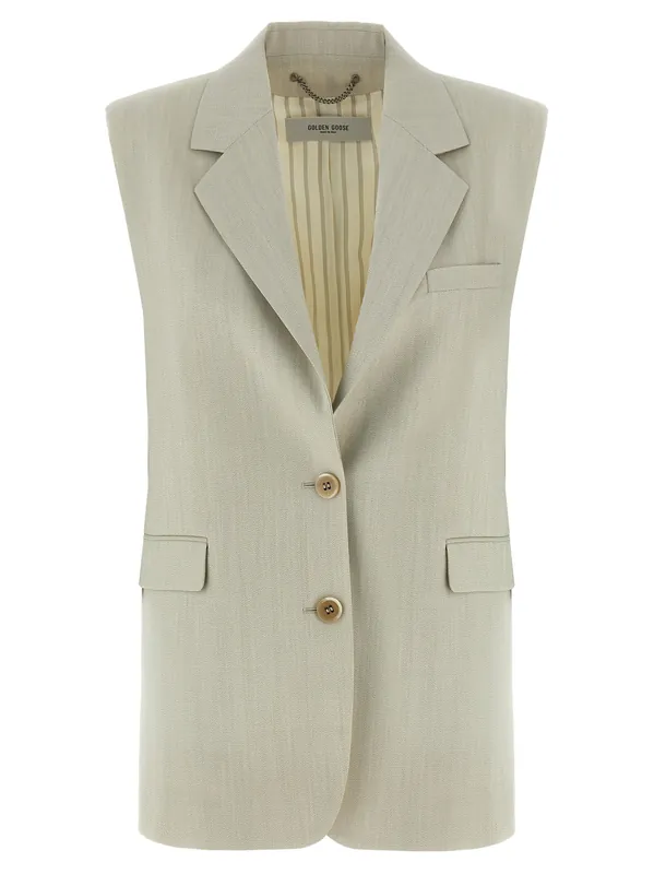 Nicole Gilet Beige - Golden Goose