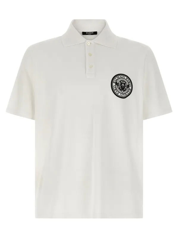 Coin Polo White/Black - Balmain