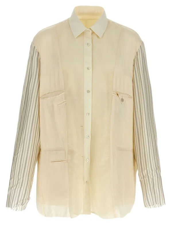 Anonymity Of The Lining Shirt And Blouse Beige - Maison Margiela