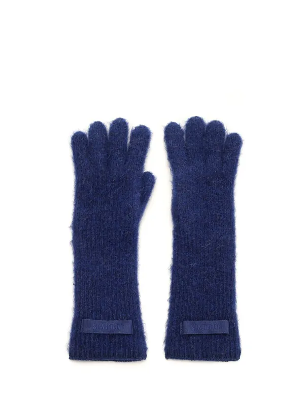 Wool Gloves Blue - Jacquemus