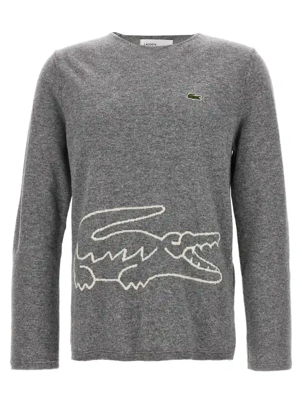 Comme Des Garcons Shirt X Lacoste Sweater Sweaters And Cardigans Gray - Comme Des Garçon