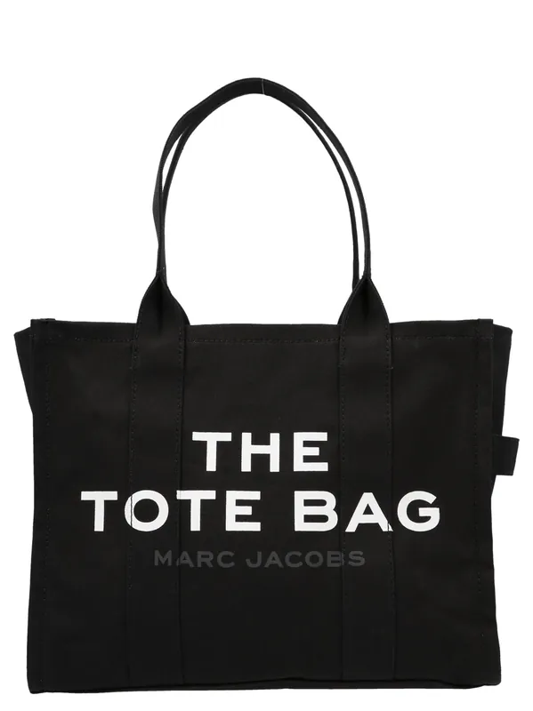 Traveler Tote Tote Bag White/Black - Marc Jacobs