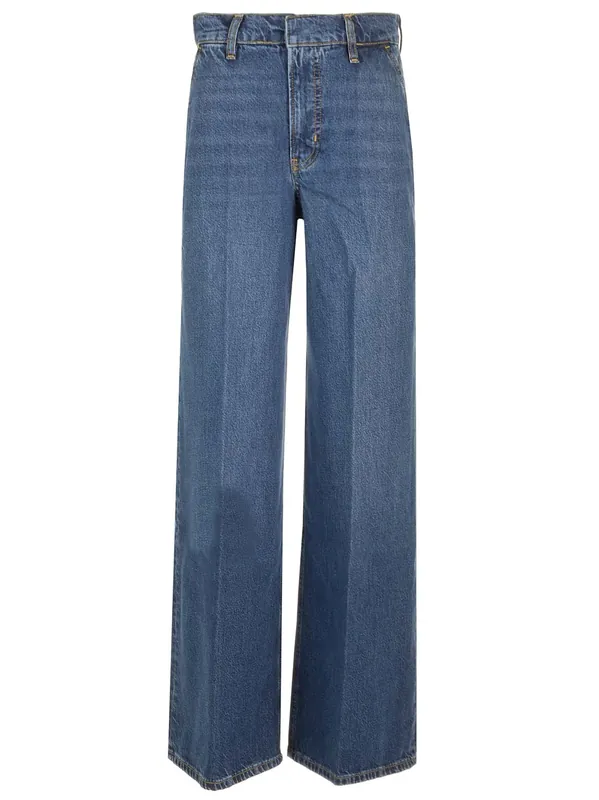 Wide Leg Jeans Blue - Frame