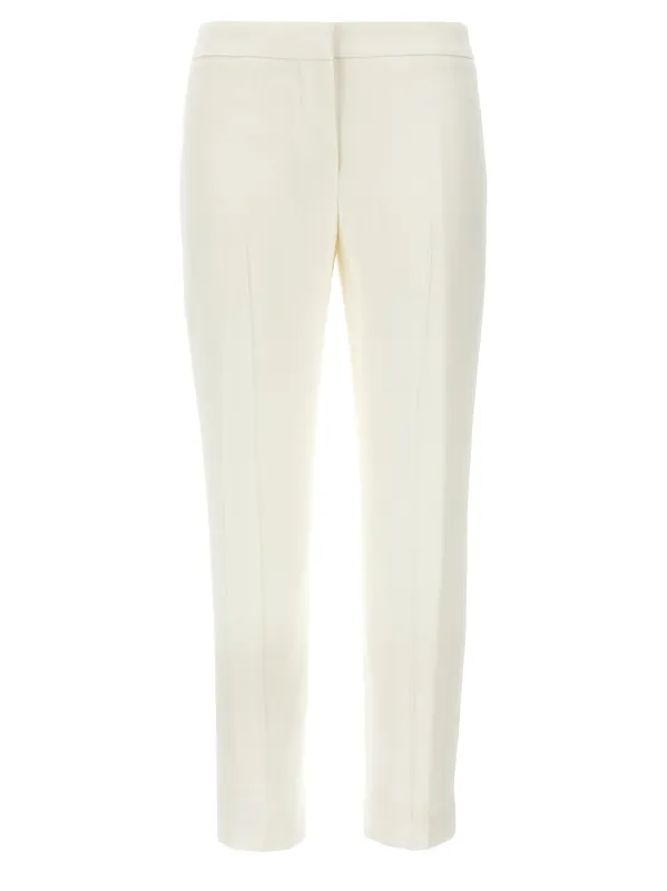 Crepe Pants White - Alexander McQueen