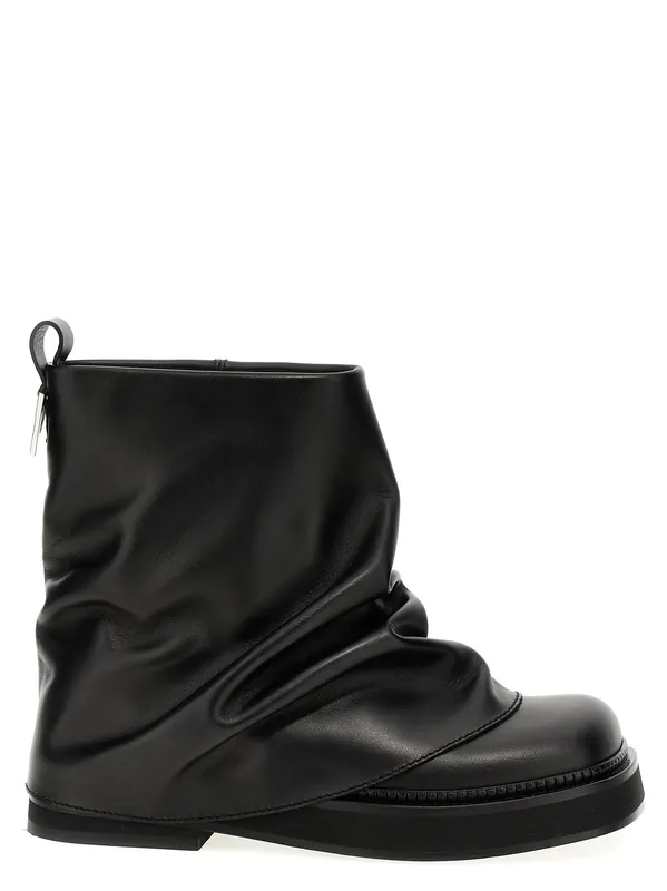 Mini Robin Combat Boots And Ankle Boots Black - The Attico